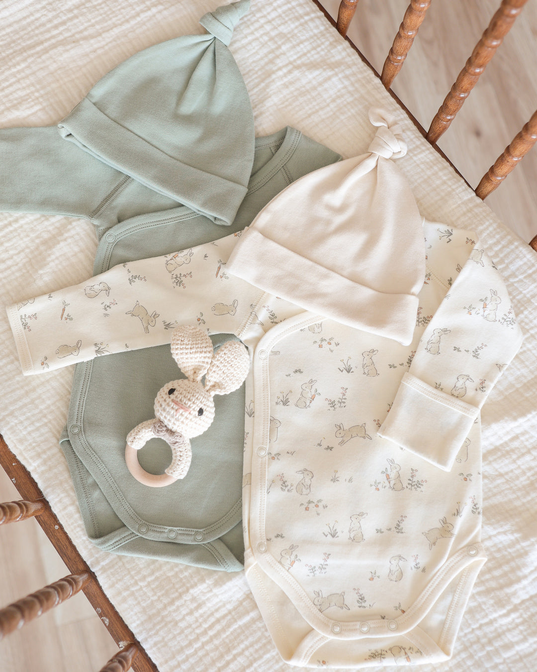 Quincy Mae Knotted Baby Hat - Sage