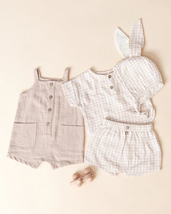 Quincy Mae Bunny Bonnet - Oat Check