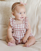 Maya Romper - Pink Plaid