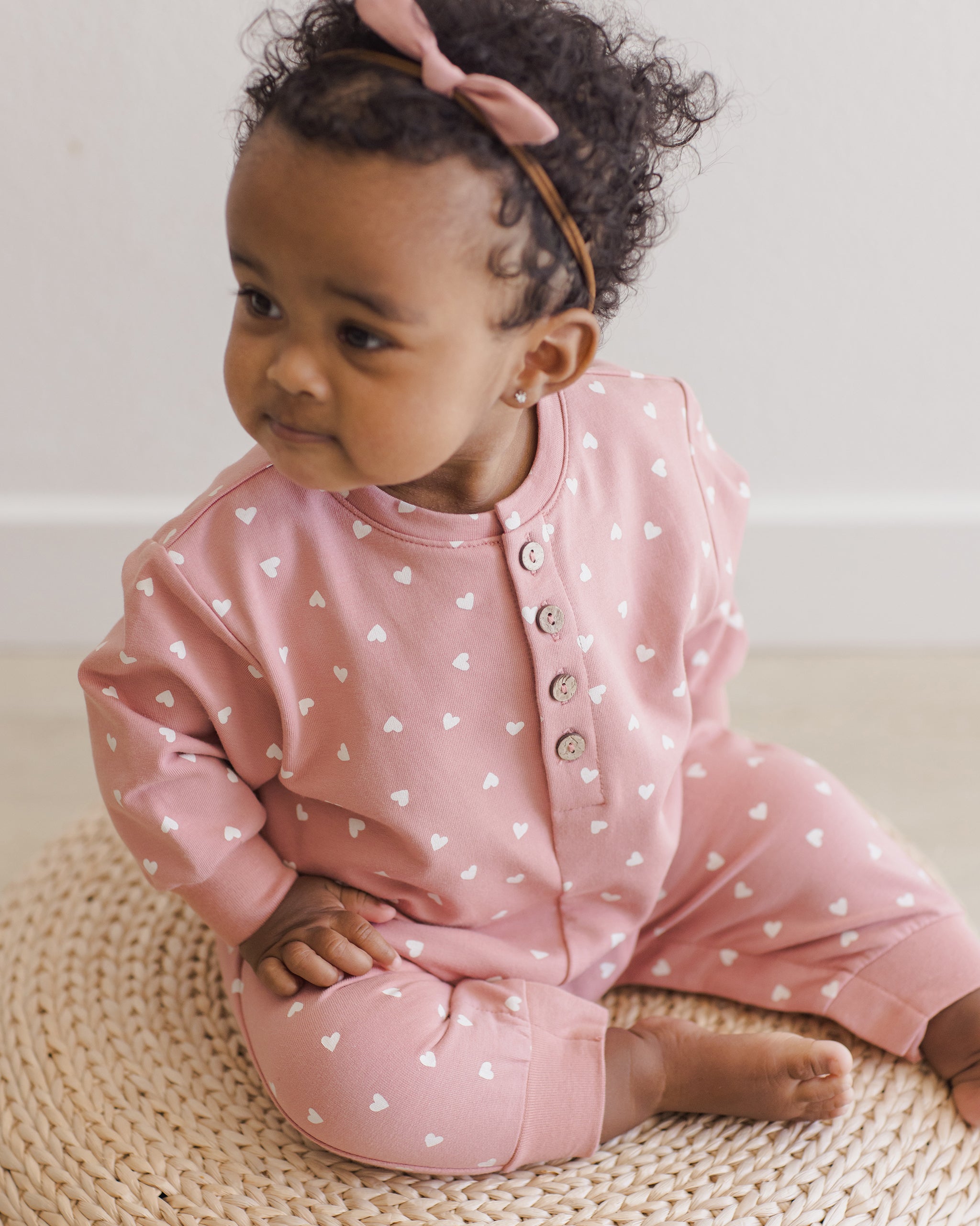 Quincy Mae Relaxed Jumpsuit - Lipstick