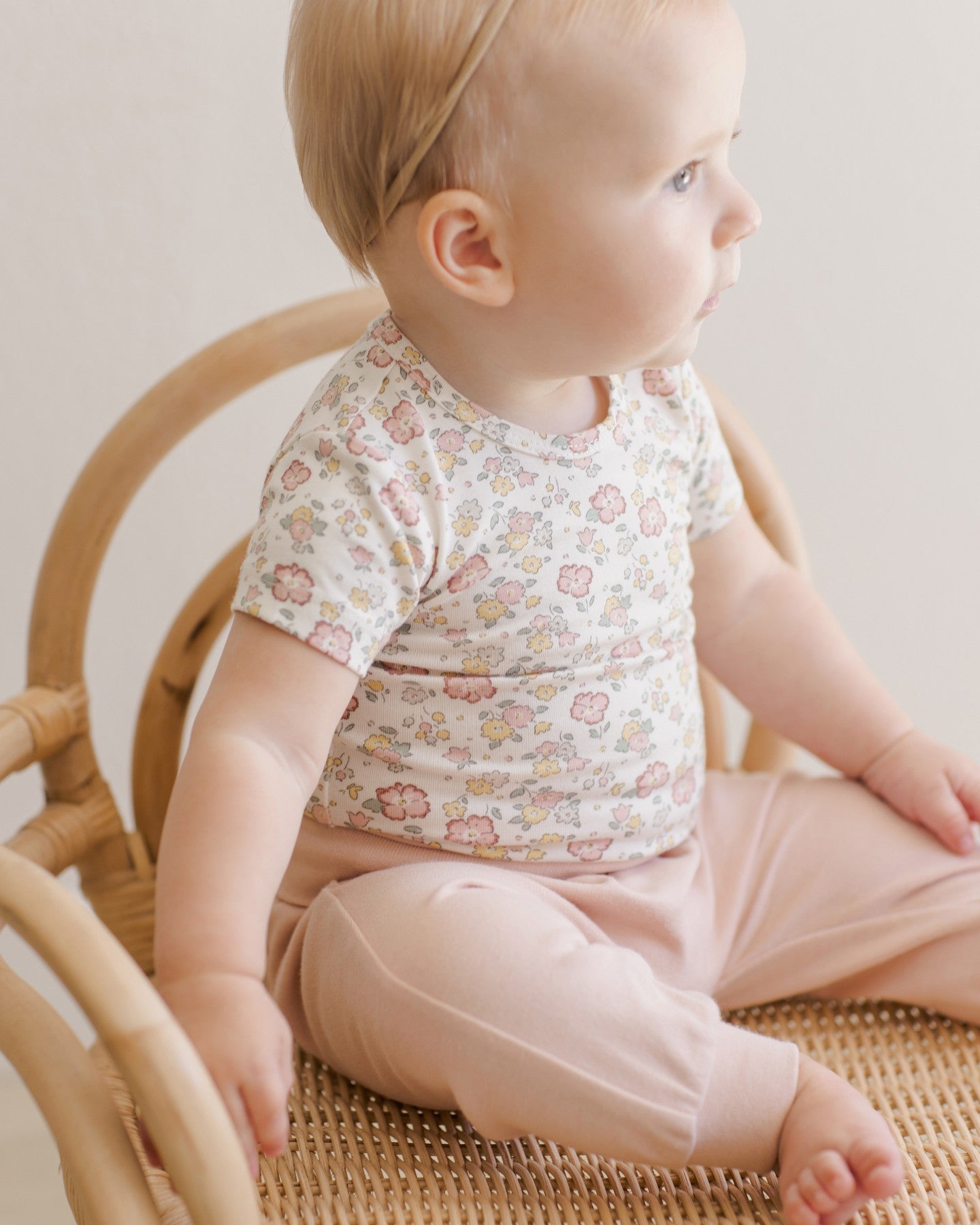 Quincy Mae Drawstring Pant - Bubblegum