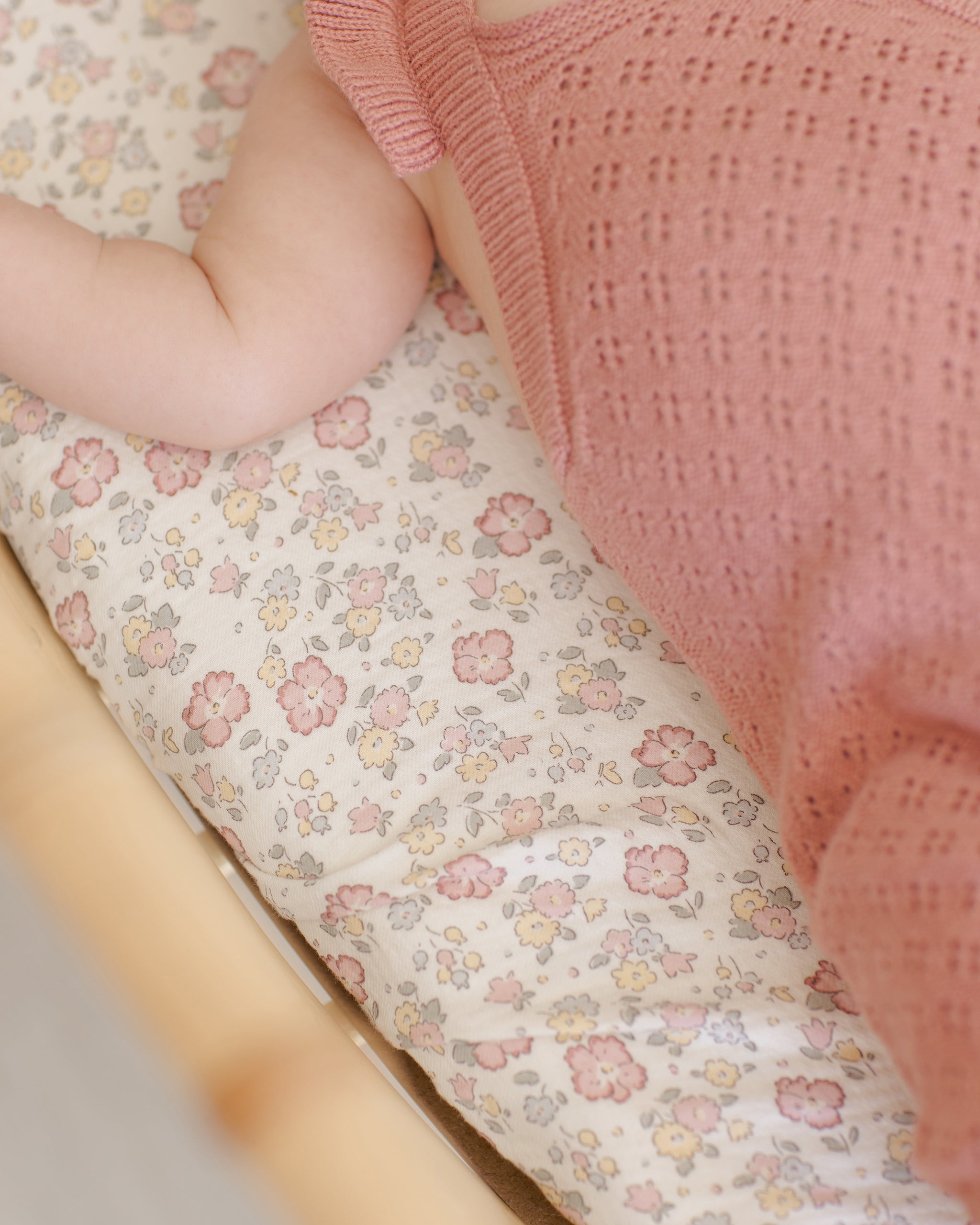 Quincy Mae Woven Crib Sheet - Bloom
