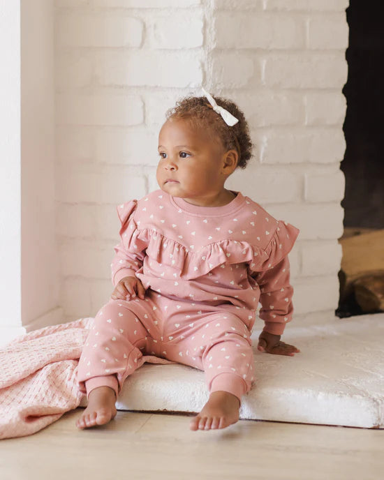 Quincy Mae Relaxed Sweatpant - Lipstick