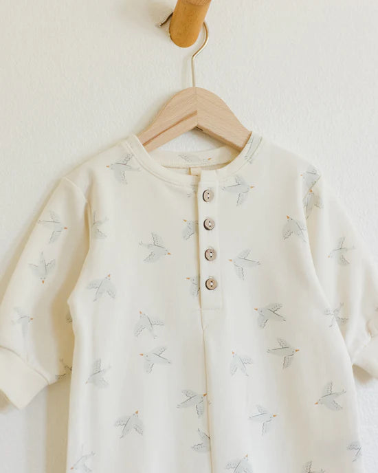 Quincy Mae Relaxed Jumpsuit - Birds