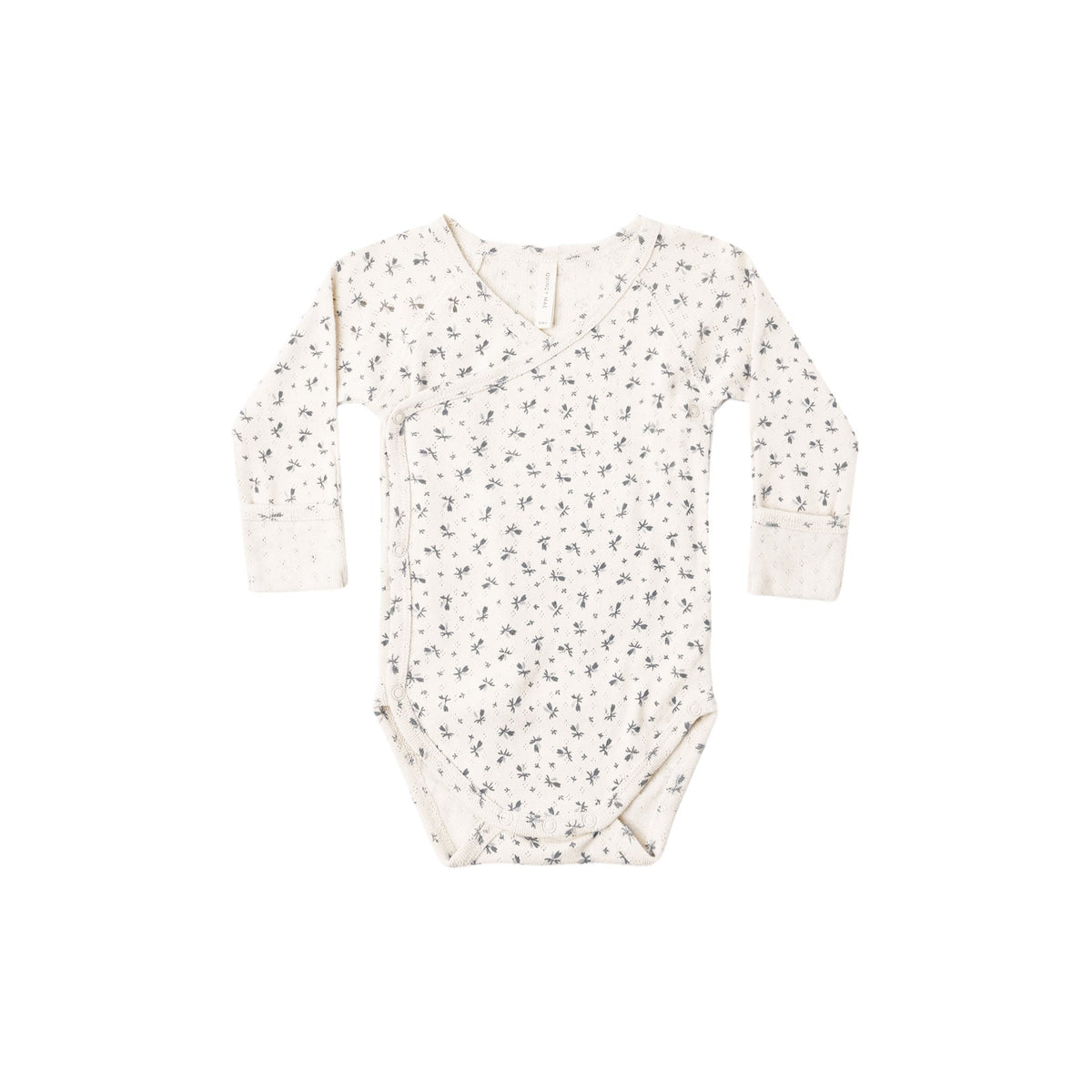 Side Snap Bodysuit Blue Ditsy