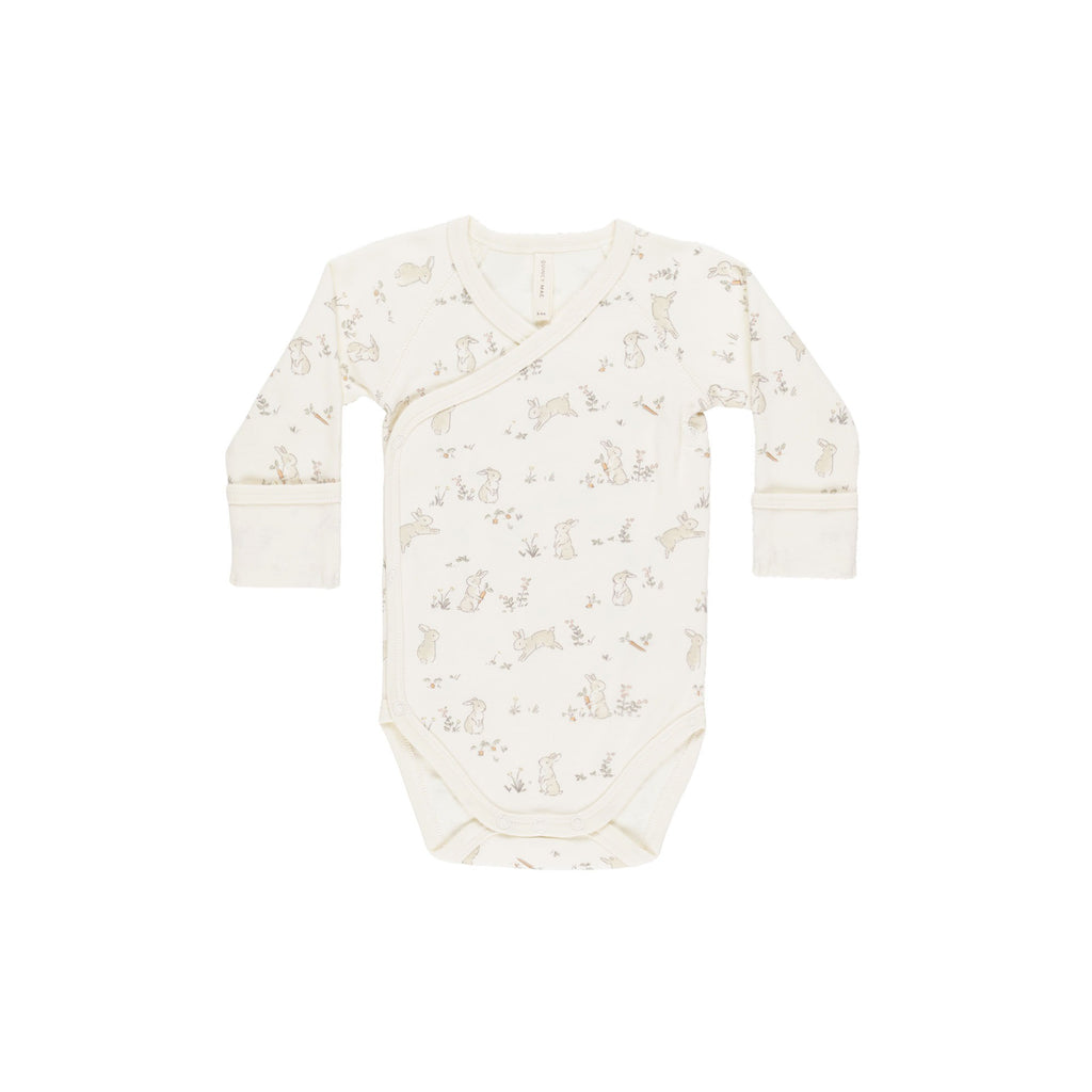 Quincy Mae Side Snap Bodysuit - Bunnies