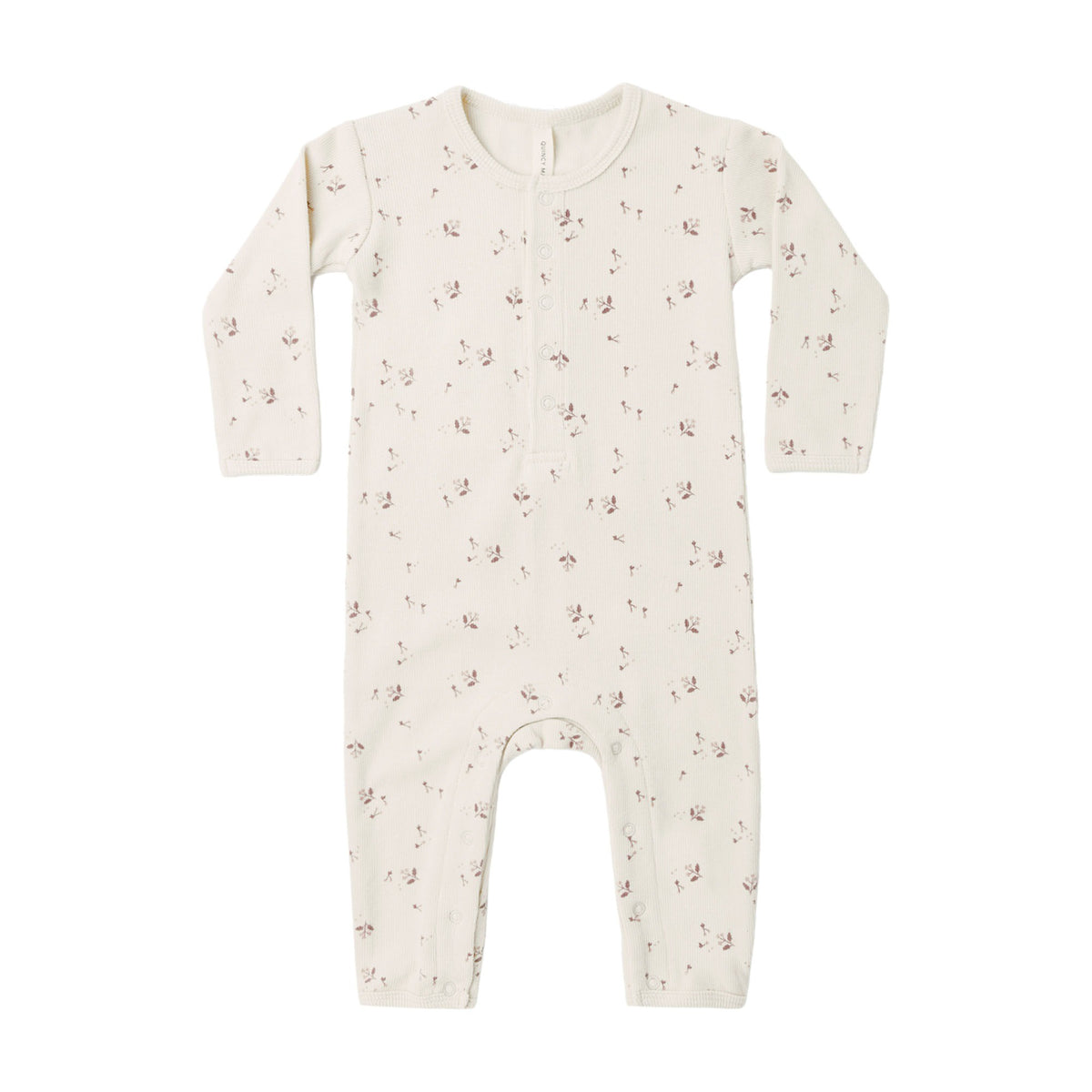 Ribbed Baby Jumpsuit - Fall Ditsy