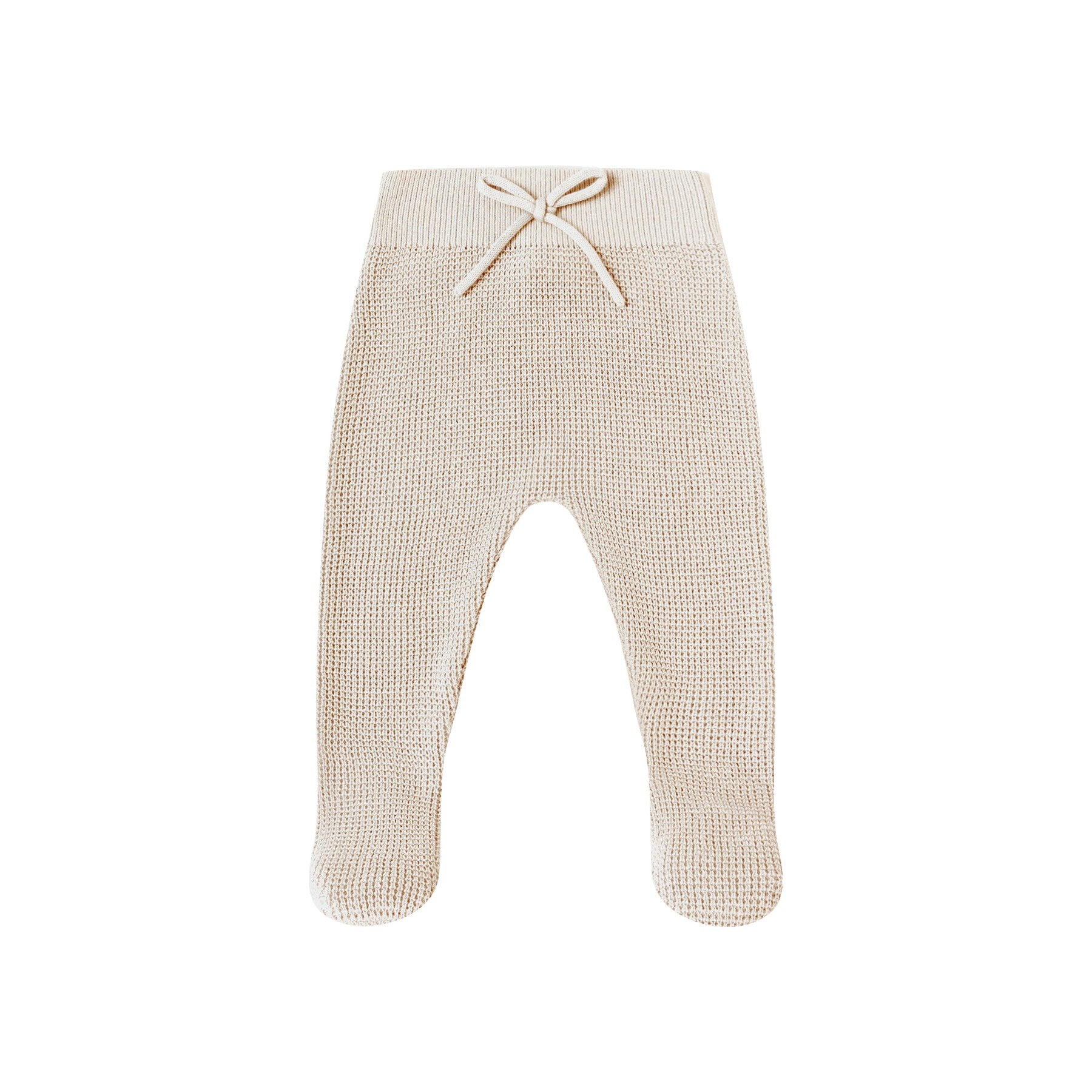 Quincy Mae Footed Knit Pant - Oat