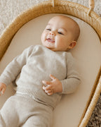 Quincy Mae Knit Pant - Heathered Ash