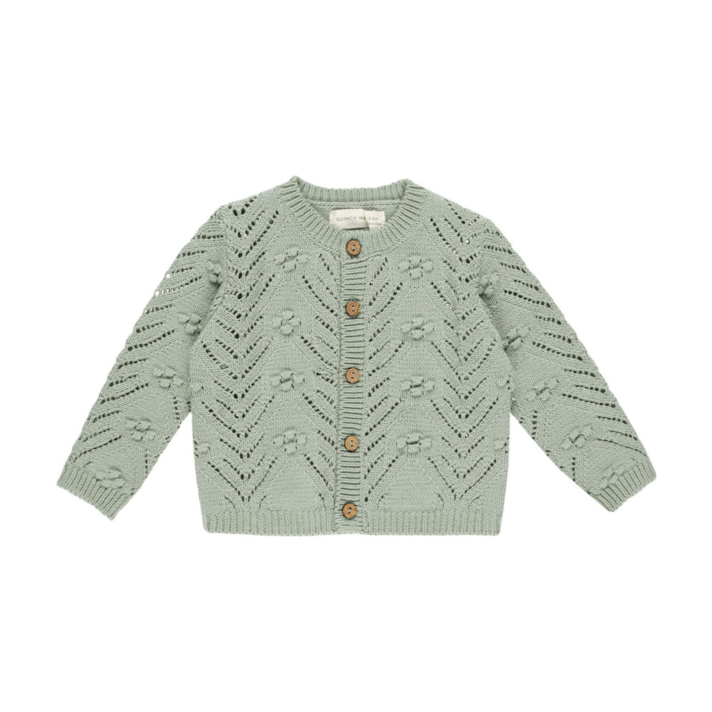 Quincy Mae Knit Cardigan - Sage