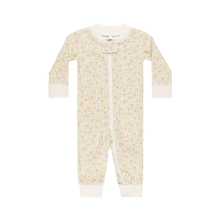 Quincy Mae Zip Longsleeve Sleeper - Primrose