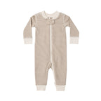 PRE-ORDER - Zip Long Sleeve Sleeper - Almond Stripe