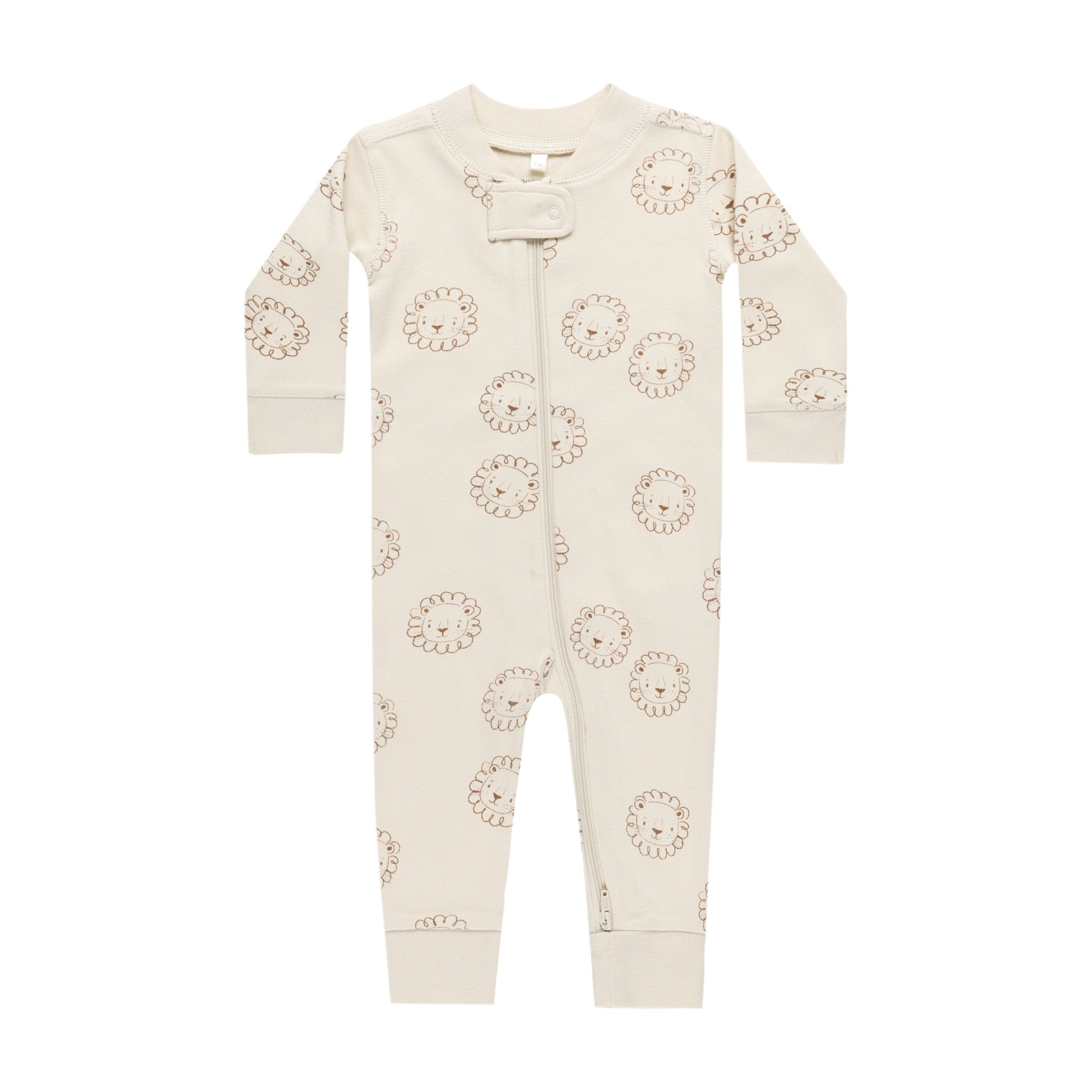 Quincy Mae Zip Long Sleeve Sleeper - Lions