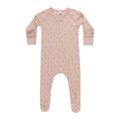 Bamboo Zip Footie - Candy Cane