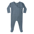 Pointelle Wrap Footie - Ocean