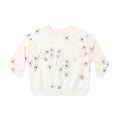 Ruffle Fleece Sweatshirt Blue Daisy