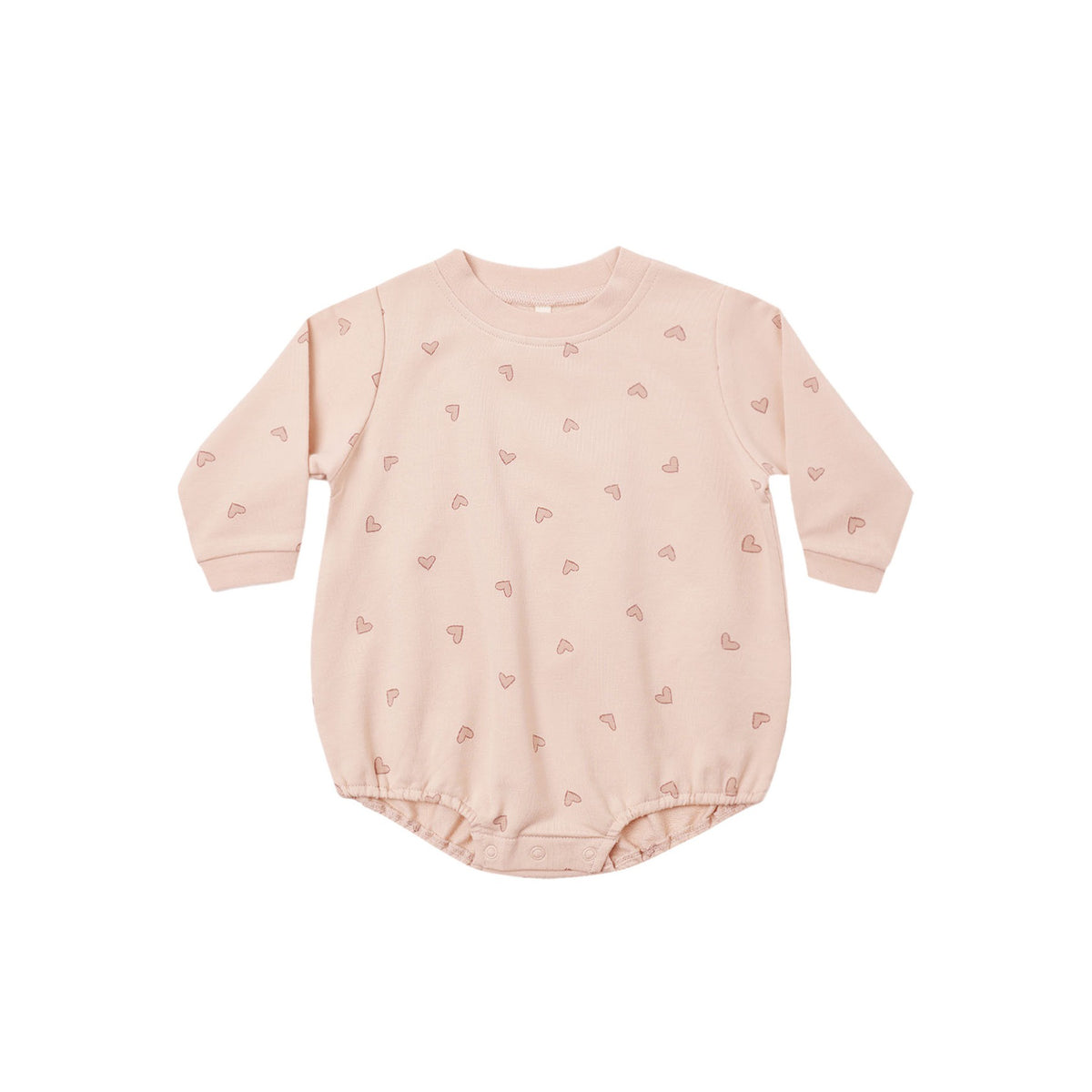 Crewneck Bubble Romper - Hearts