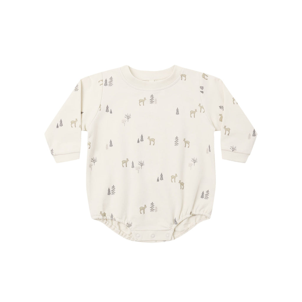 Crewneck Bubble Romper - Deer