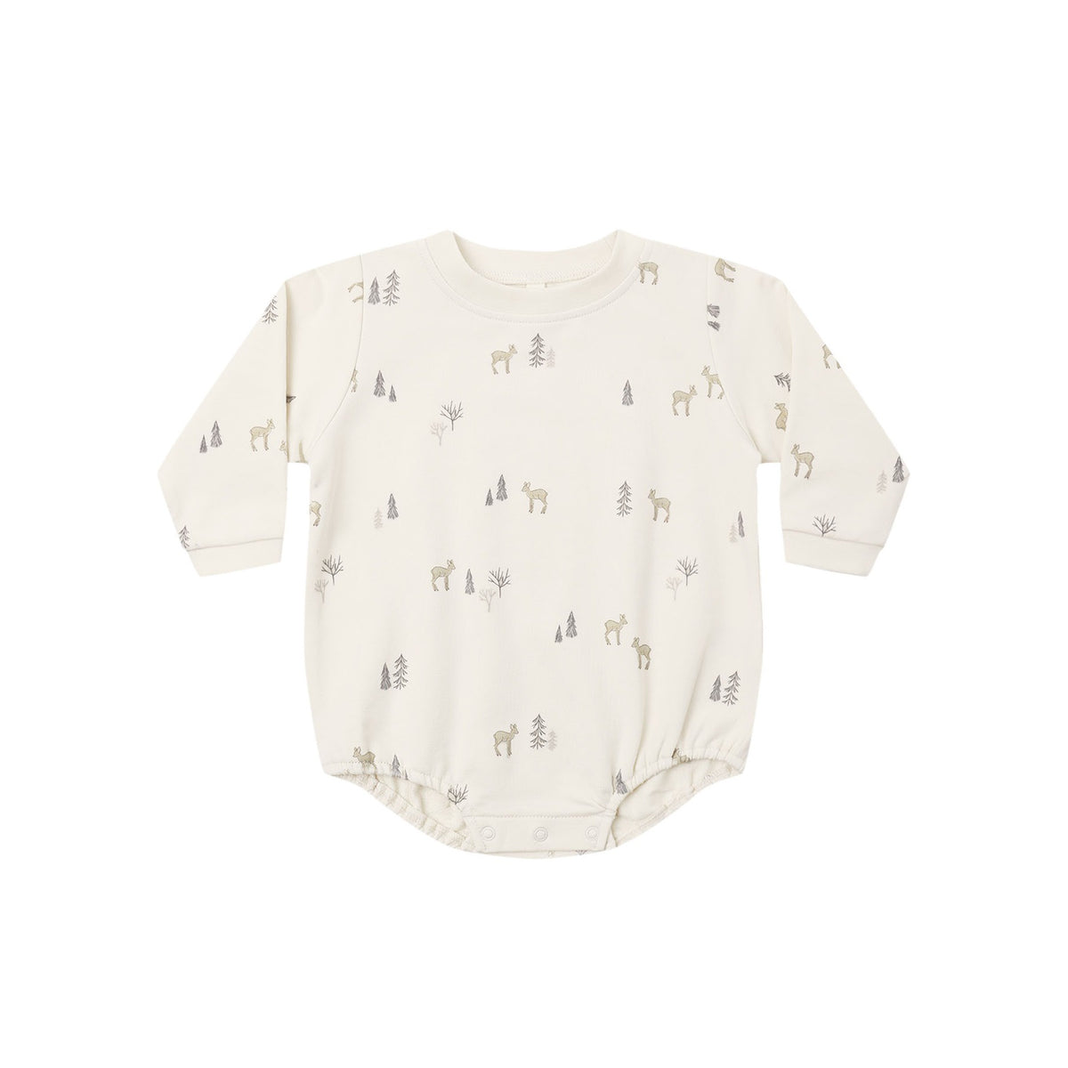 Crewneck Bubble Romper - Deer