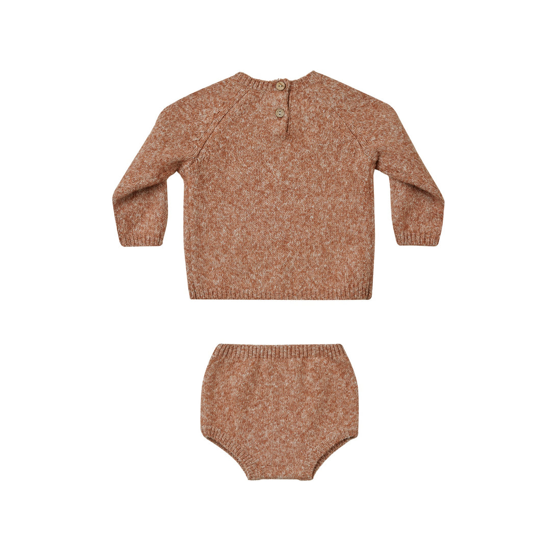 Quincy Mae Bailey Knit Set - Heathered Clay