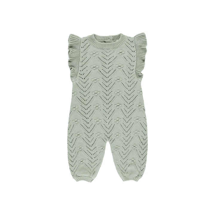 Quincy Mae Mira Knit Romper - Sage