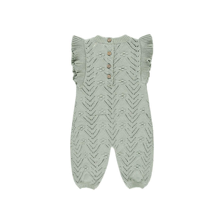 Quincy Mae Mira Knit Romper - Sage