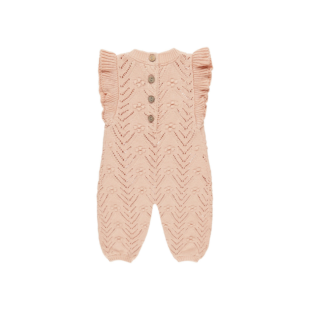 Quincy Mae Mira Knit Romper - Melon