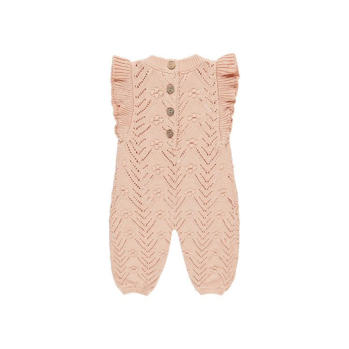 Quincy Mae Mira Knit Romper - Melon