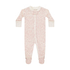 Zip Long Sleeve Sleeper Footie - Pink Blossom