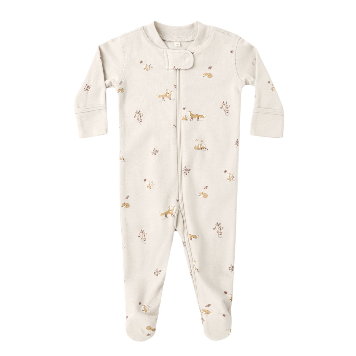 PRE-ORDER - Zip Long Sleeve Sleeper Footie Fox Land
