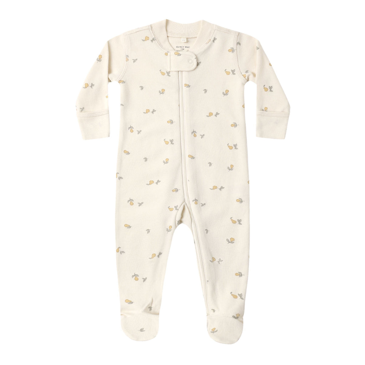 PRE-ORDER - Zip Long Sleeve Sleeper Footie Pears