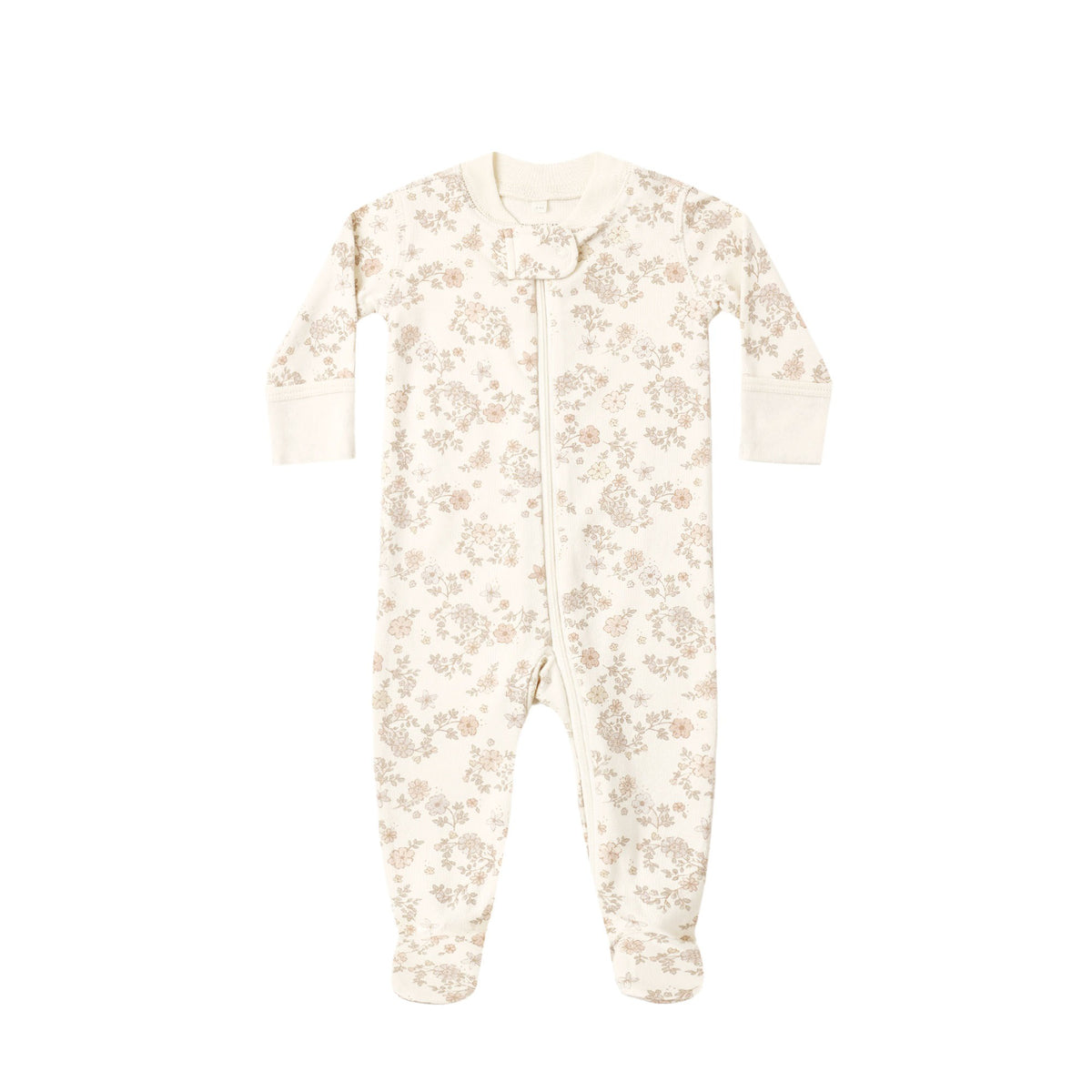 Zip Long Sleeve Sleeper Footie - Floral Vine