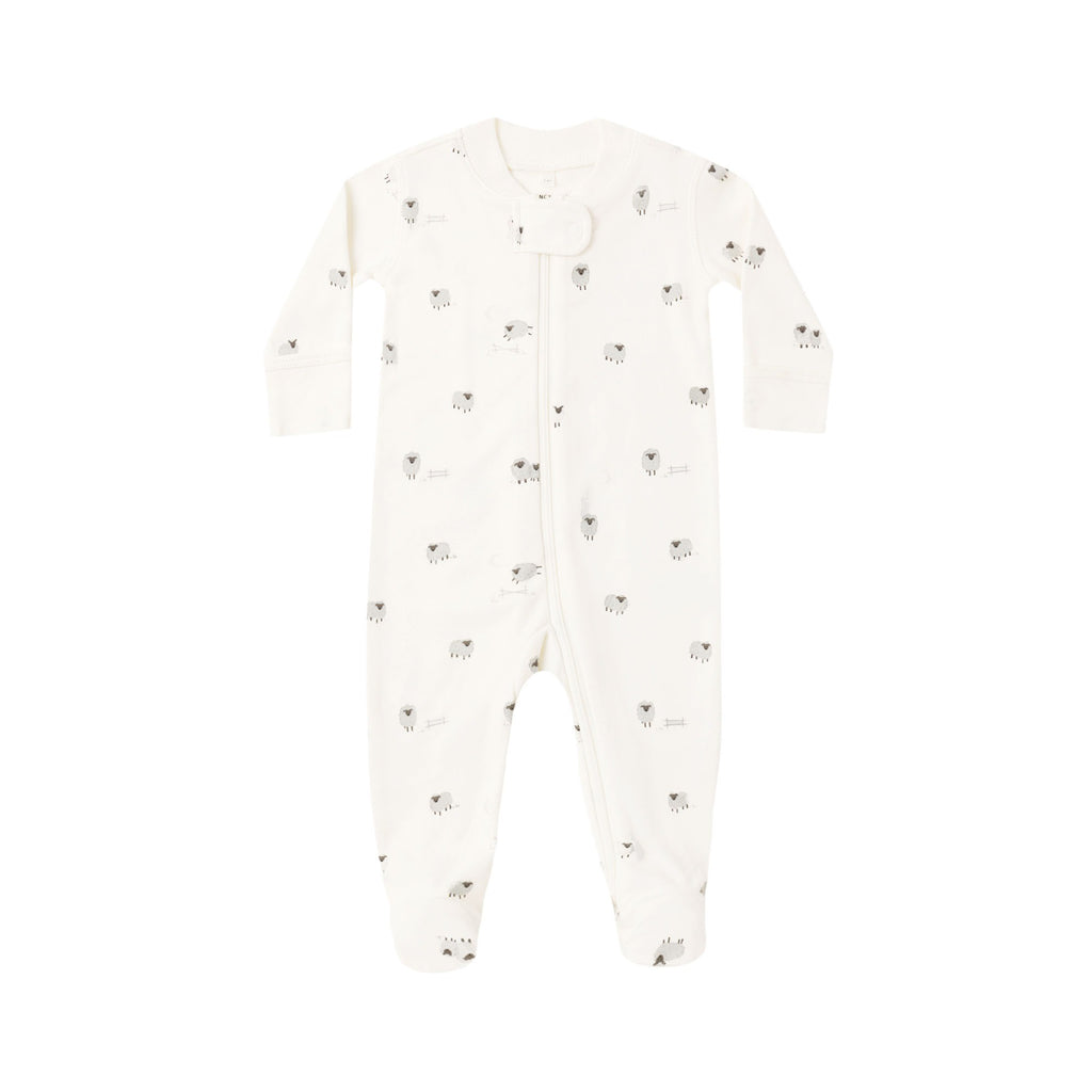 Zip Long Sleeve Sleeper Footie - Sheep