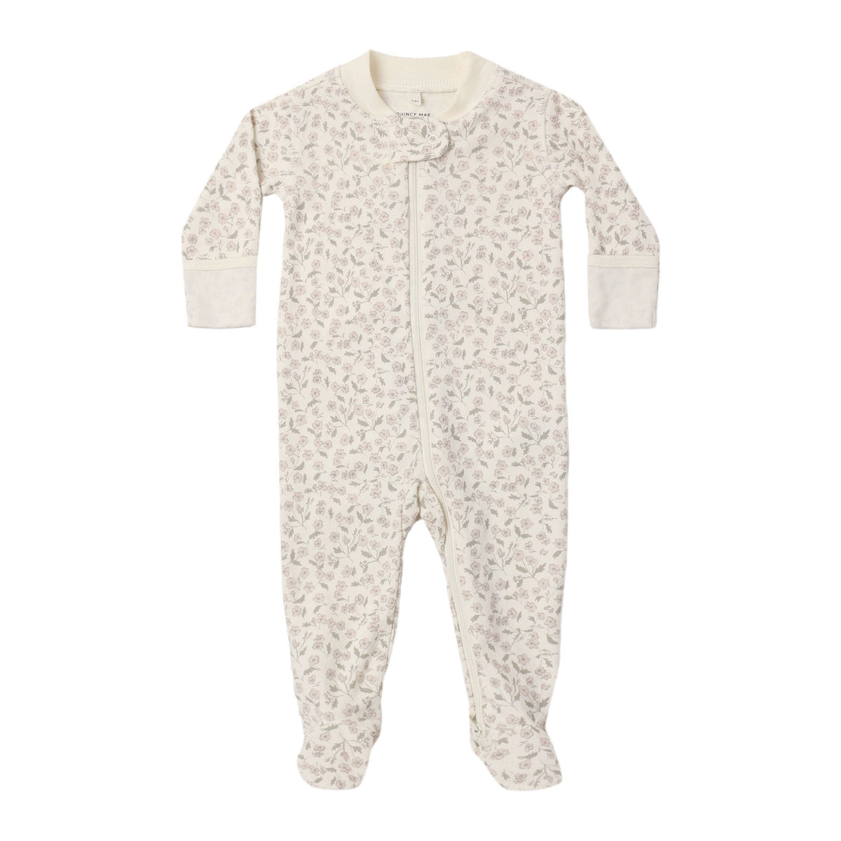 Zip Long Sleeve Sleeper Footie Floret