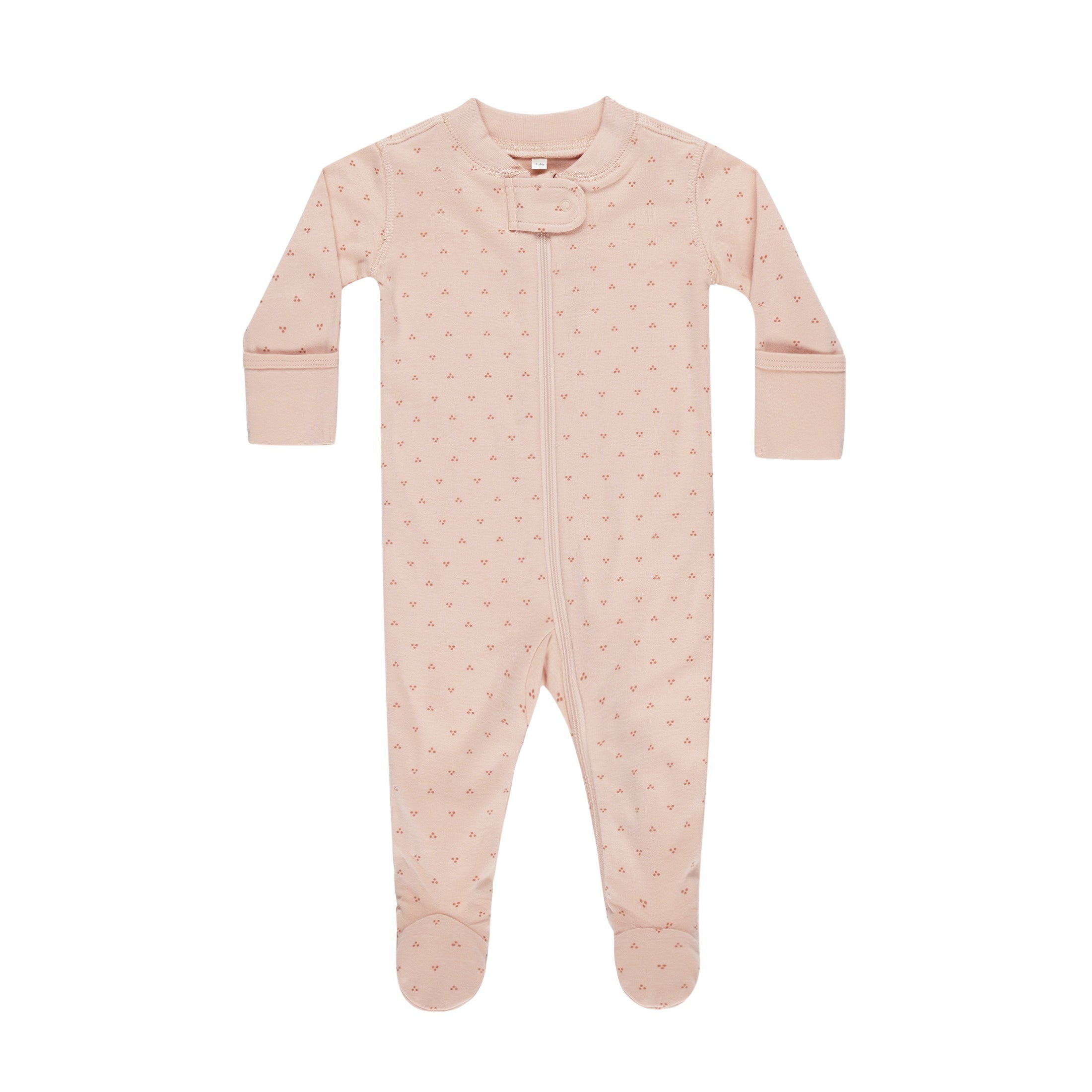 Quincy Mae Zip Long Sleeve Sleeper Footie - Dotty