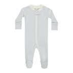 Zip Long Sleeve Sleeper Footie - Sky Micro Stripe