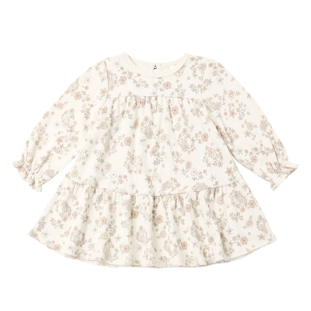 PRE-ORDER - Tiered Jersey Dress - Floral Vine