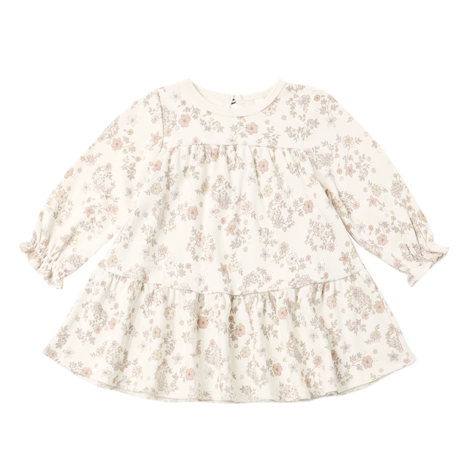 PRE-ORDER - Tiered Jersey Dress - Floral Vine