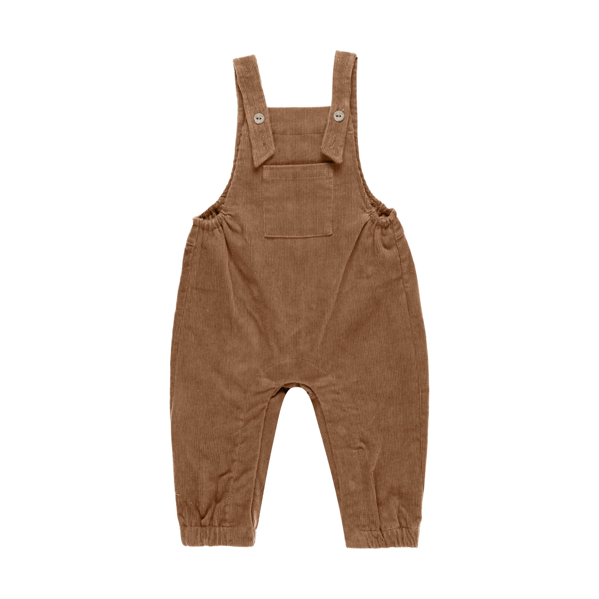 Quincy Mae Corduroy Baby Overalls - Cinnamon