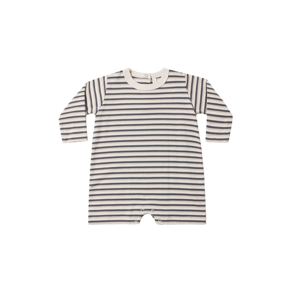 Long Sleeve Romper Vintage Stripe