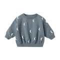 Relaxed Fleece Sweatshirt - Silver Moons