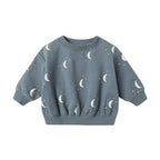 Relaxed Fleece Sweatshirt - Silver Moons