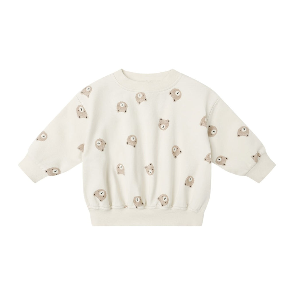 Quincy Mae Relaxed Sweatshirt - Brown Bear