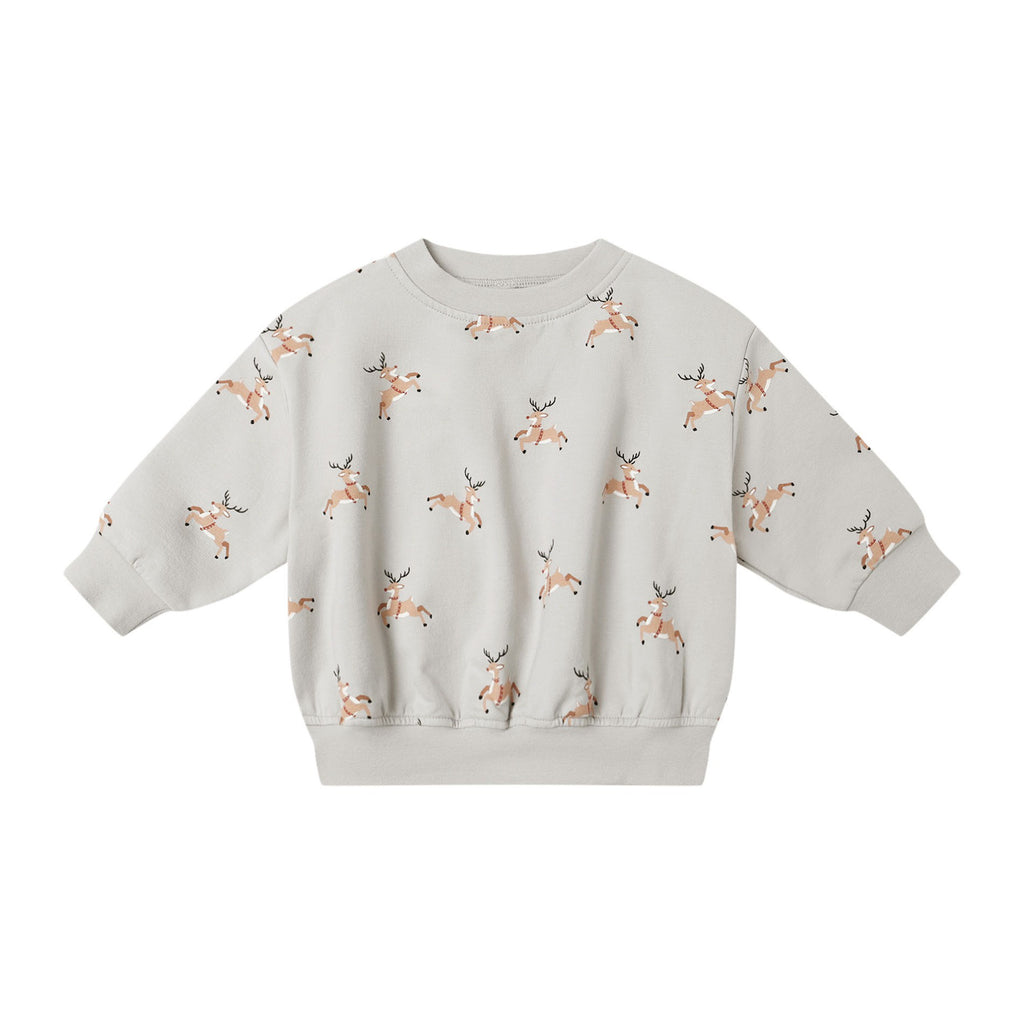 Relaxed Fleece Sweatshirt - Reindeer