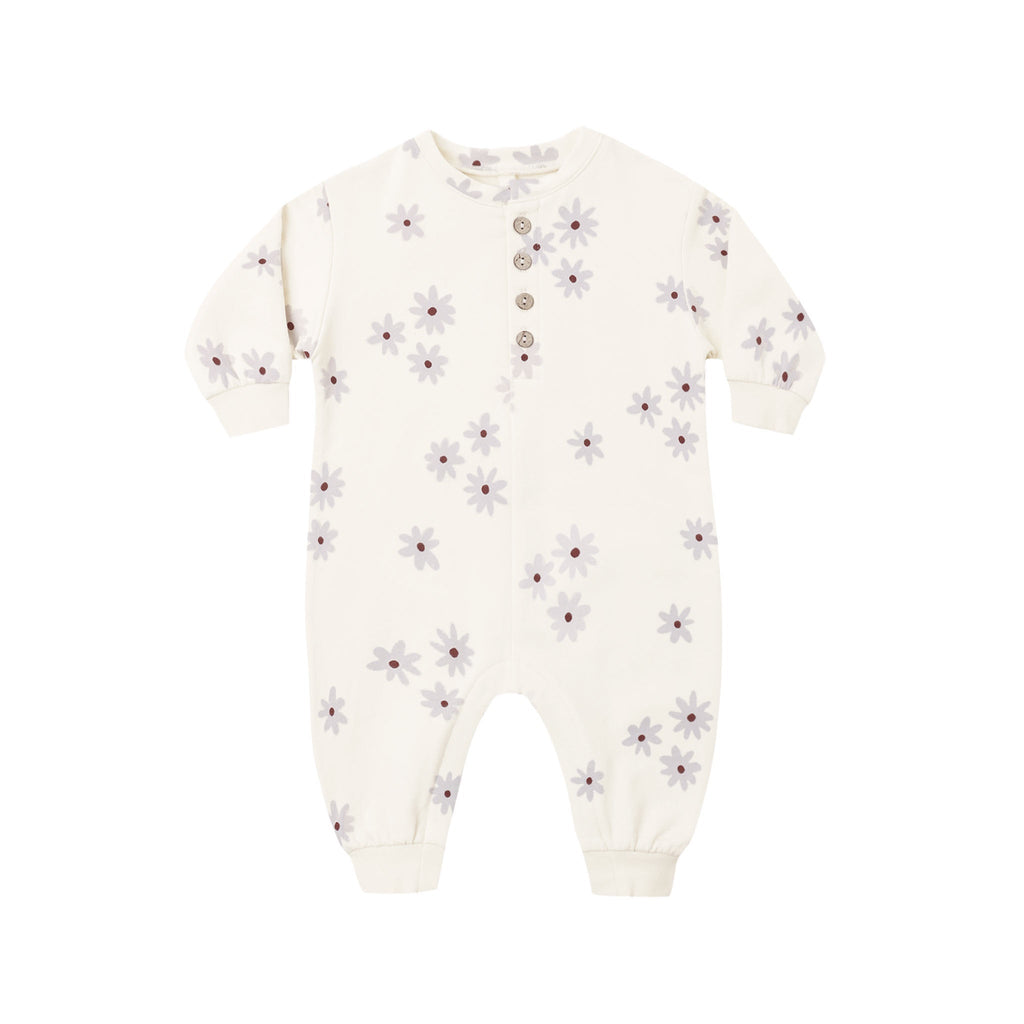 Relaxed Fleece Jumpsuit Blue Daisy