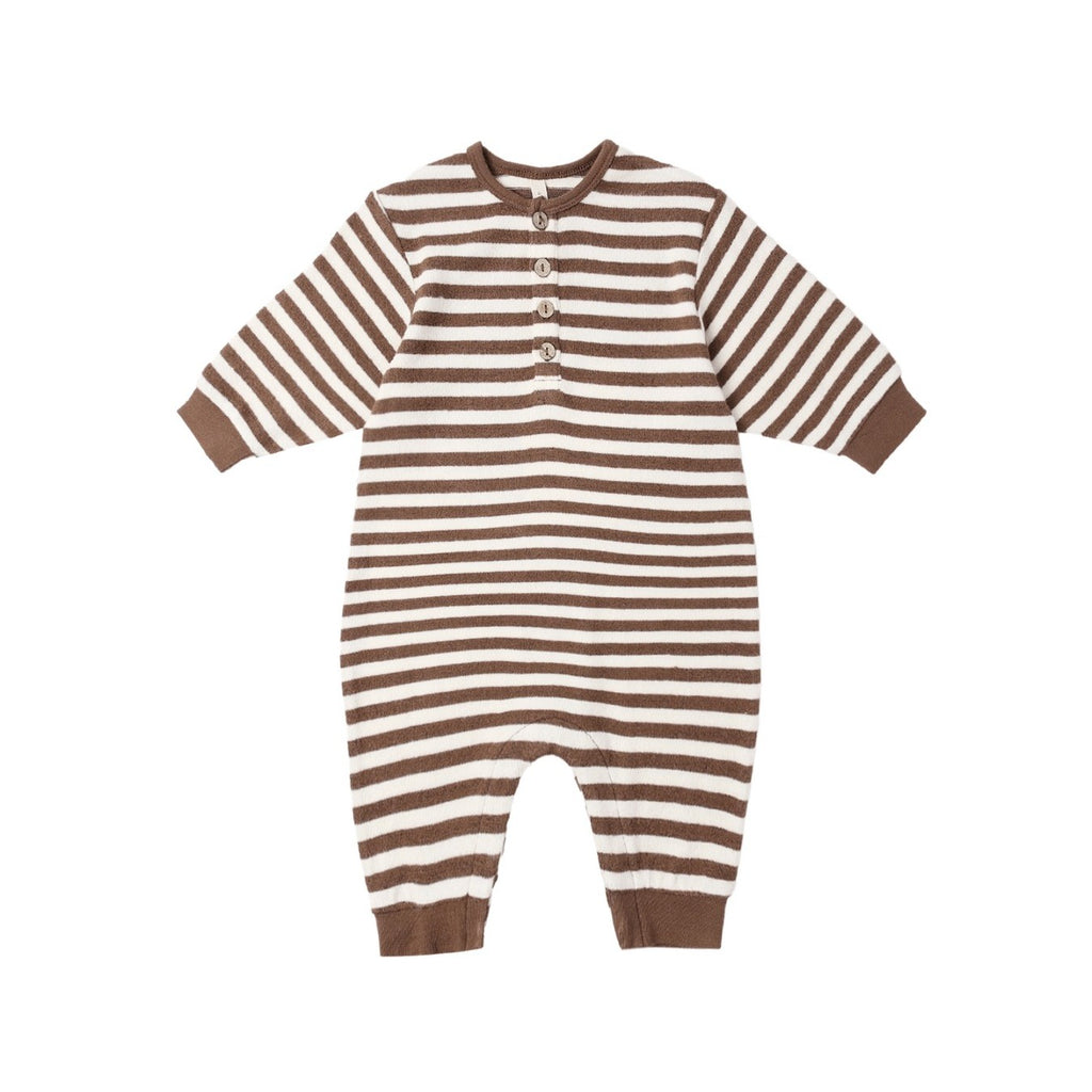 Quincy Mae Relaxed Jumpsuit - Cedar Stripe
