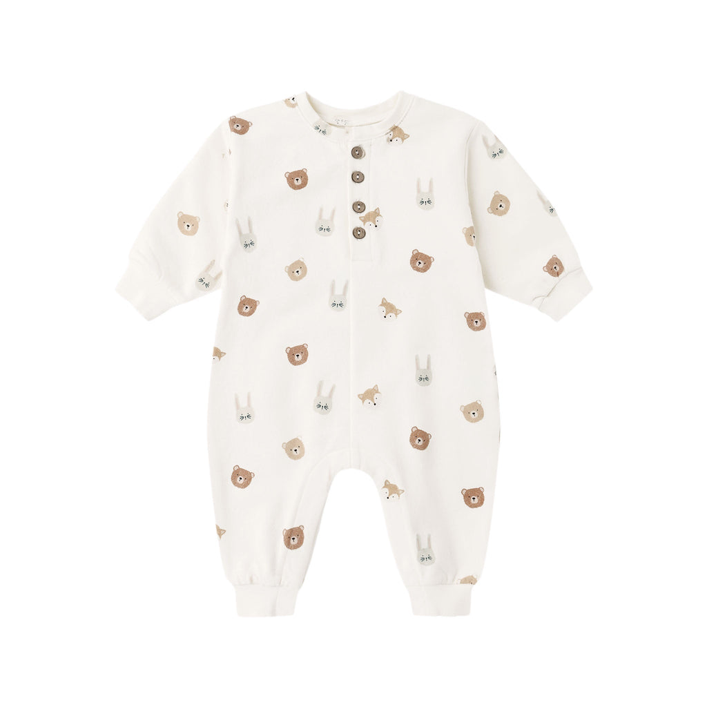 Relaxed Fleece Jumpsuit Critters
