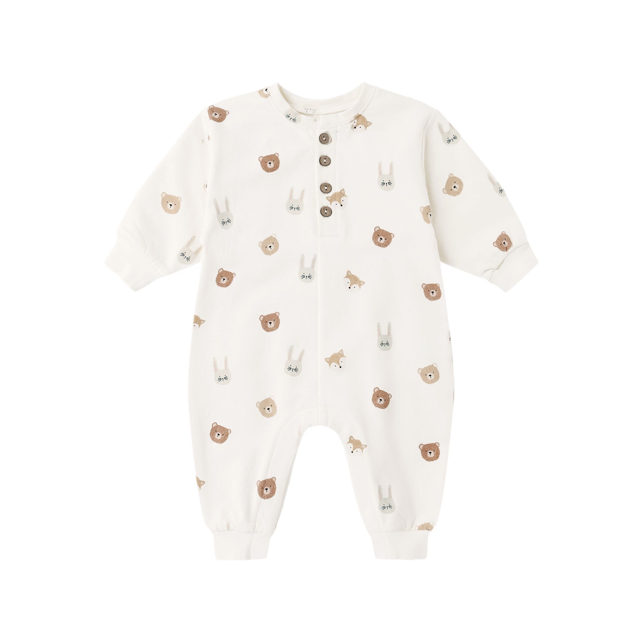 Relaxed Fleece Jumpsuit Critters