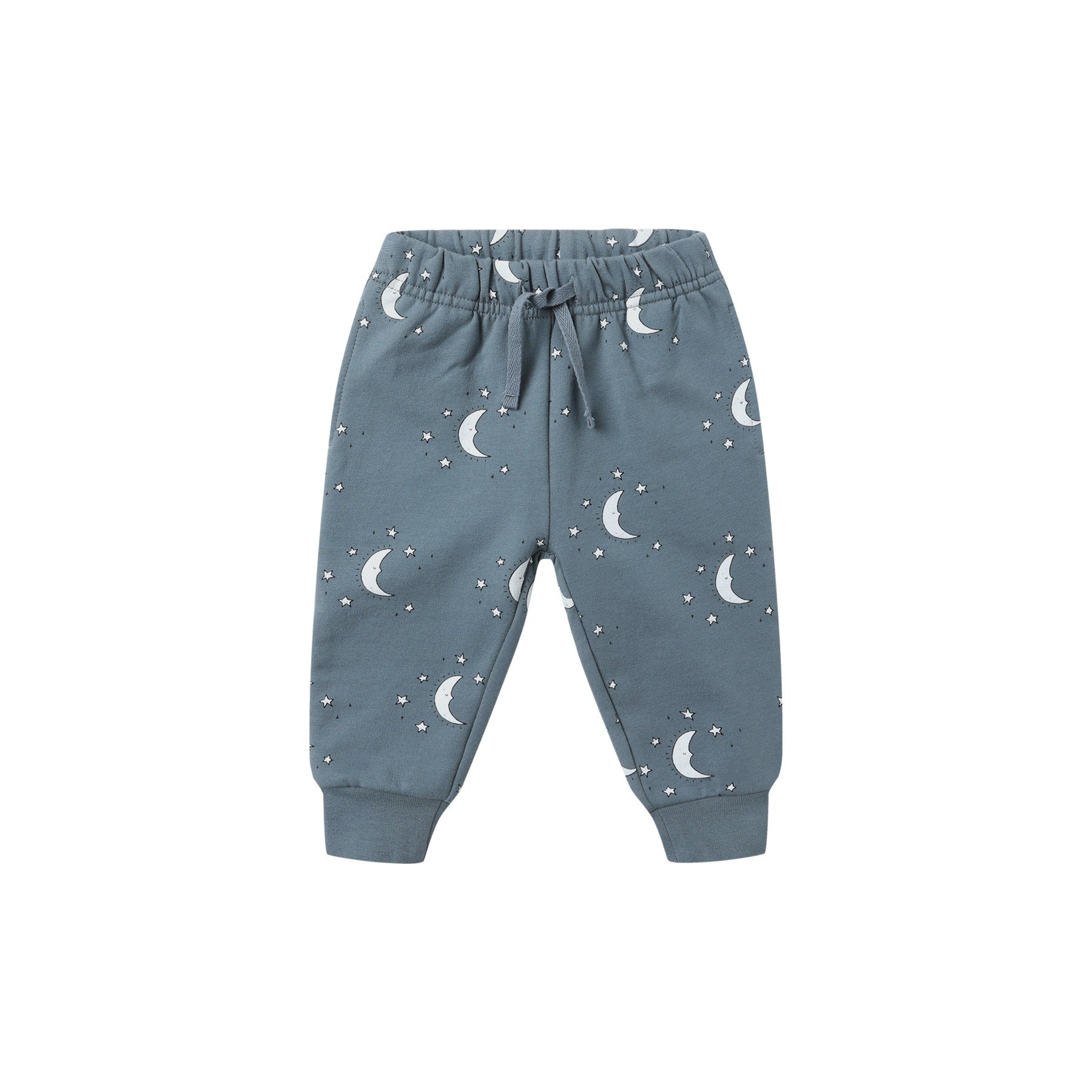 Quincy Mae Relaxed Fleece Sweatpant - Silver Moons