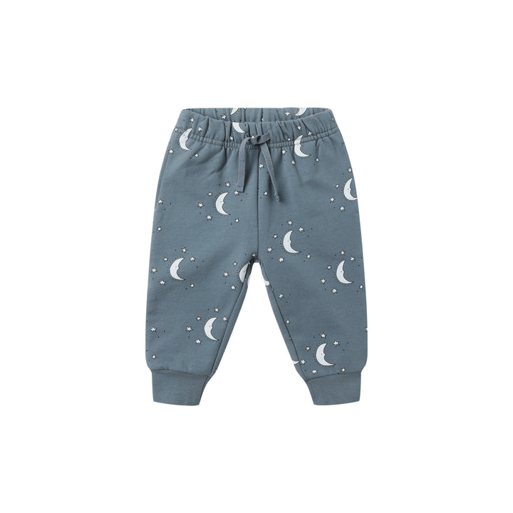 PRE-ORDER Quincy Mae Relaxed Fleece Sweatpant - Silver Moons